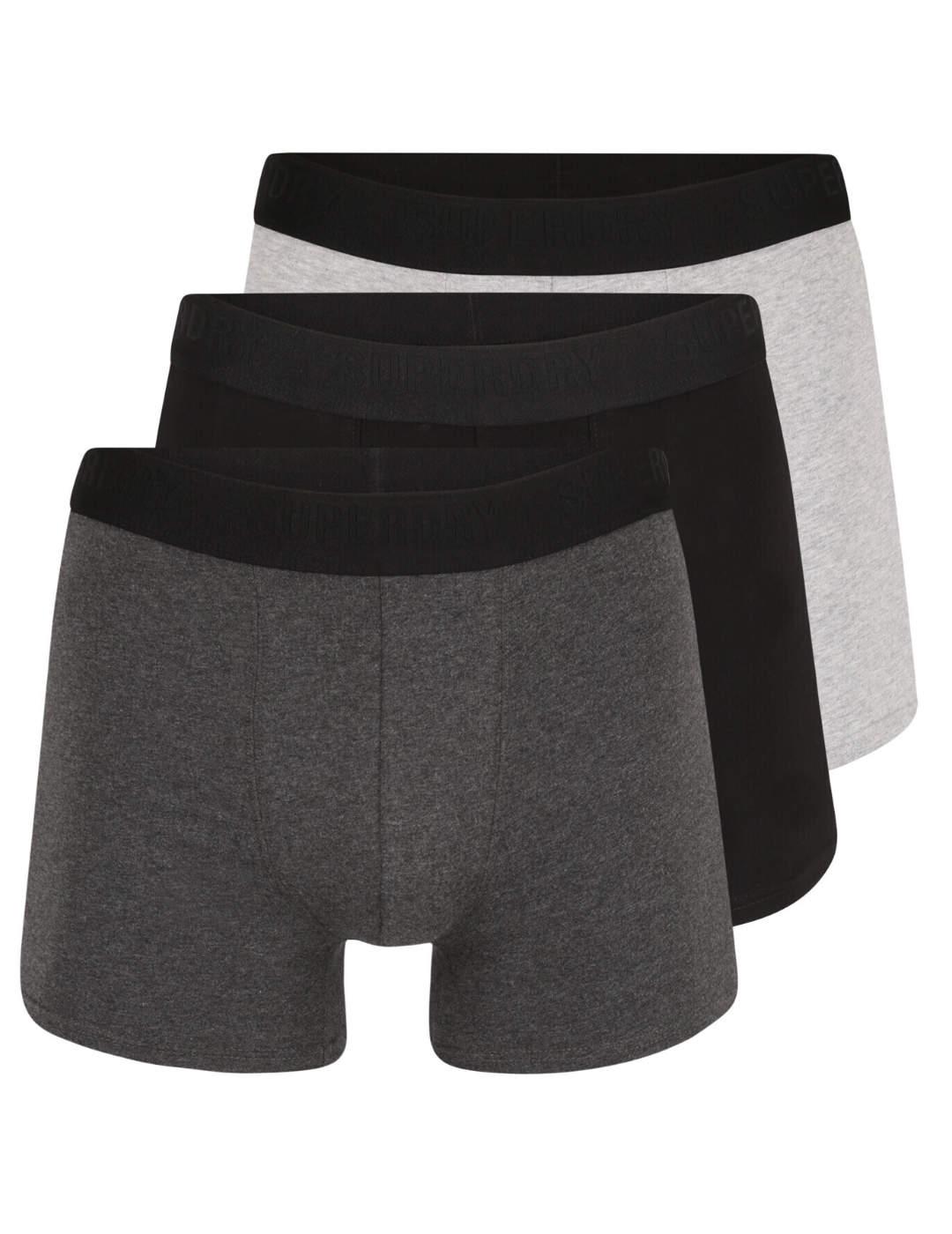 Pack triple boxer Superdry de hombre