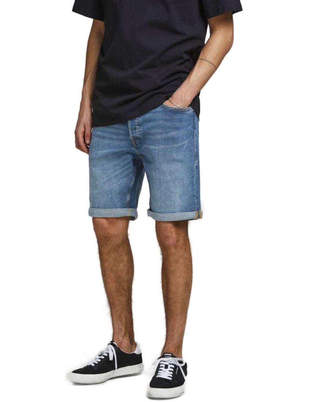 Bermuda vaquera Jack&Jones azul medio  para hombre