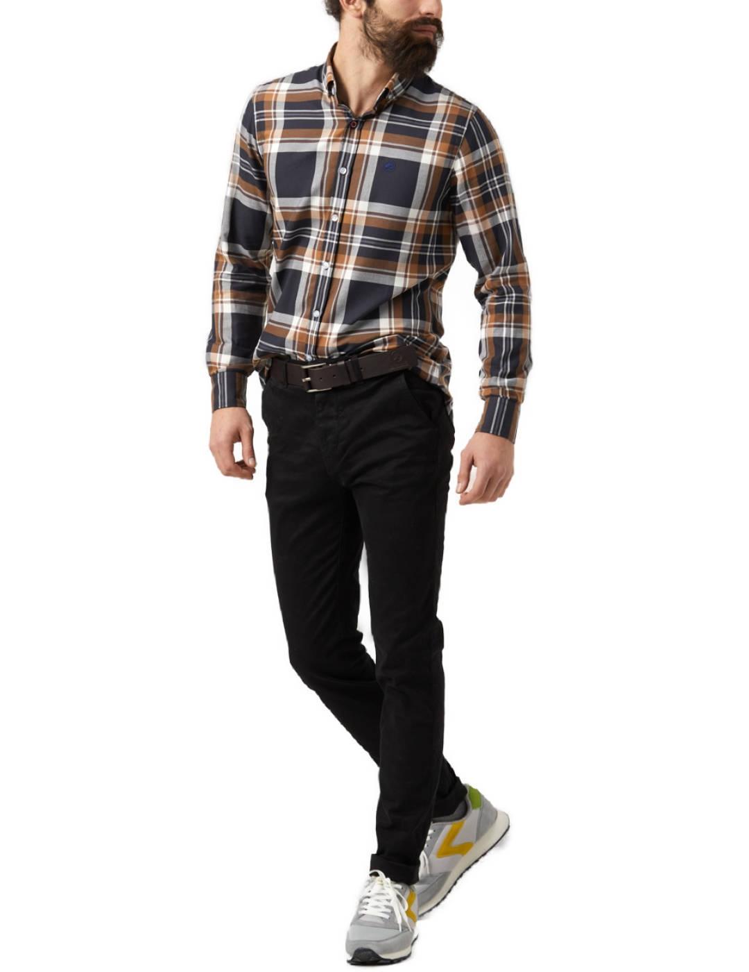 Camisa Altonadock azul marino para hombre -b