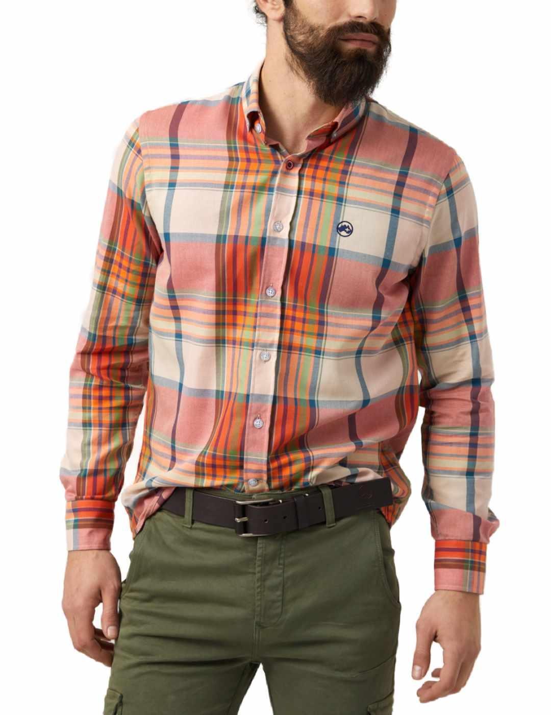 Camisa Altonadock en rojo para hombre -b