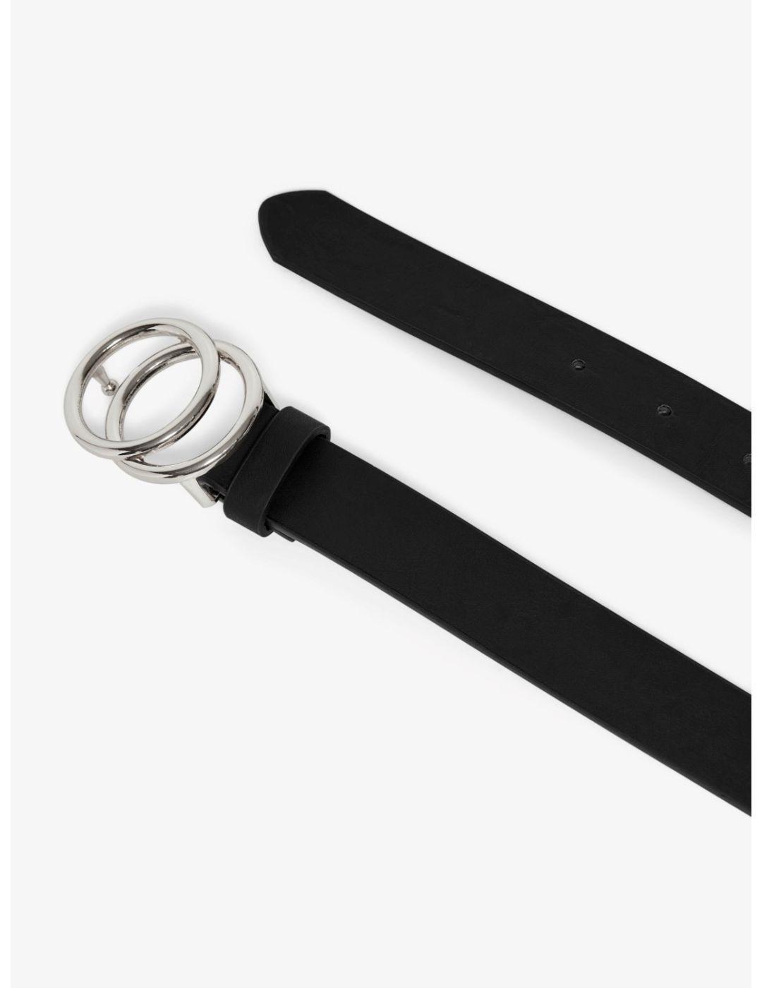 Cinturón Only Rasmi plateado para mujer- &