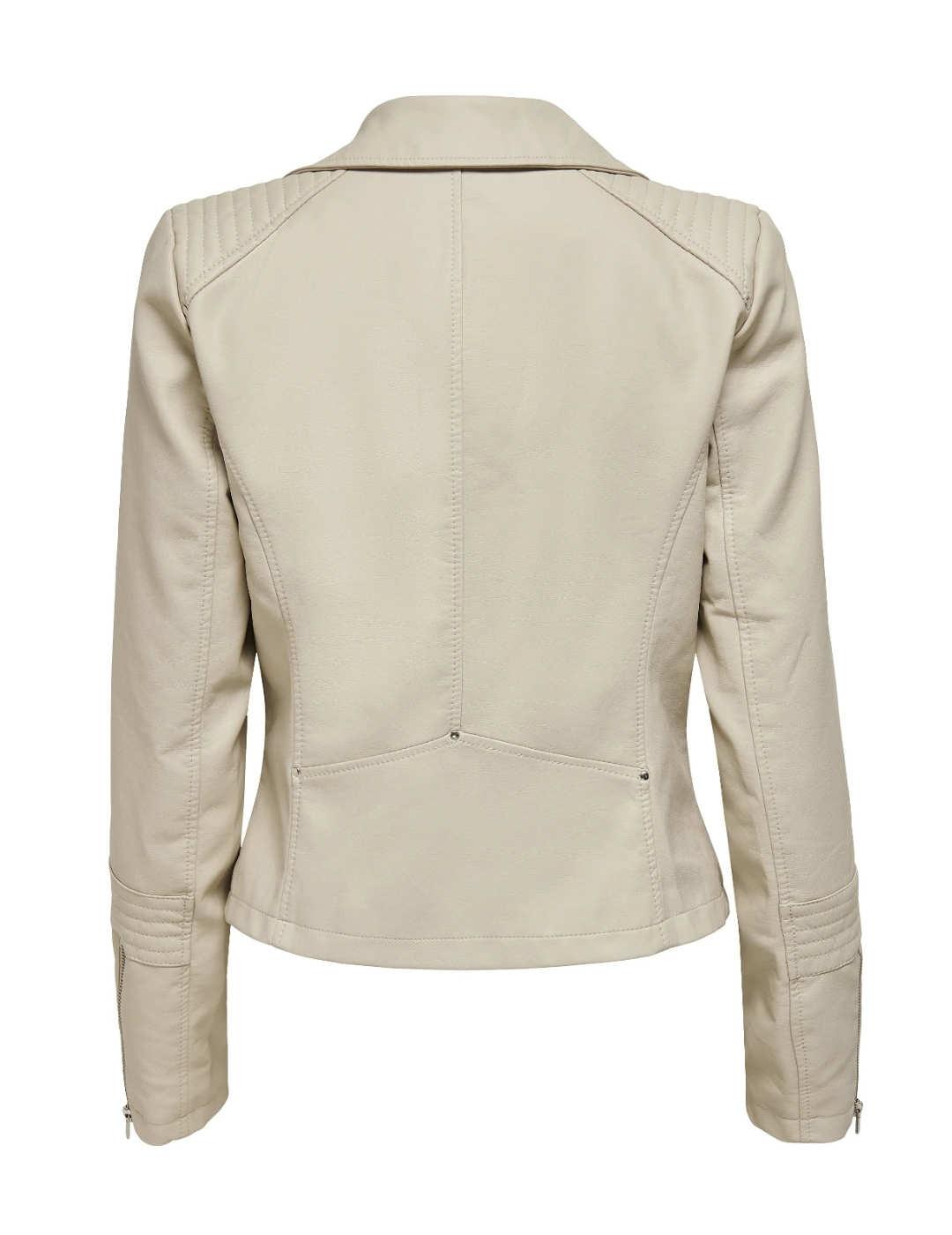 Cazadora Only Gemma blanca para mujer-&