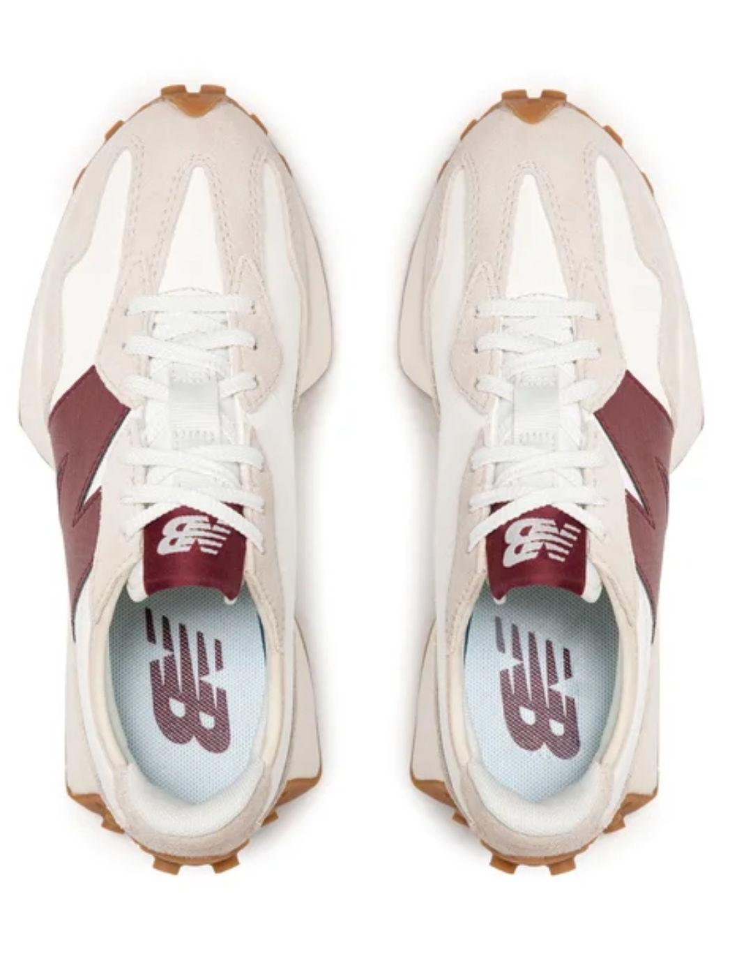 Zapatillas New Balance WS327KA blanco N granate unisex