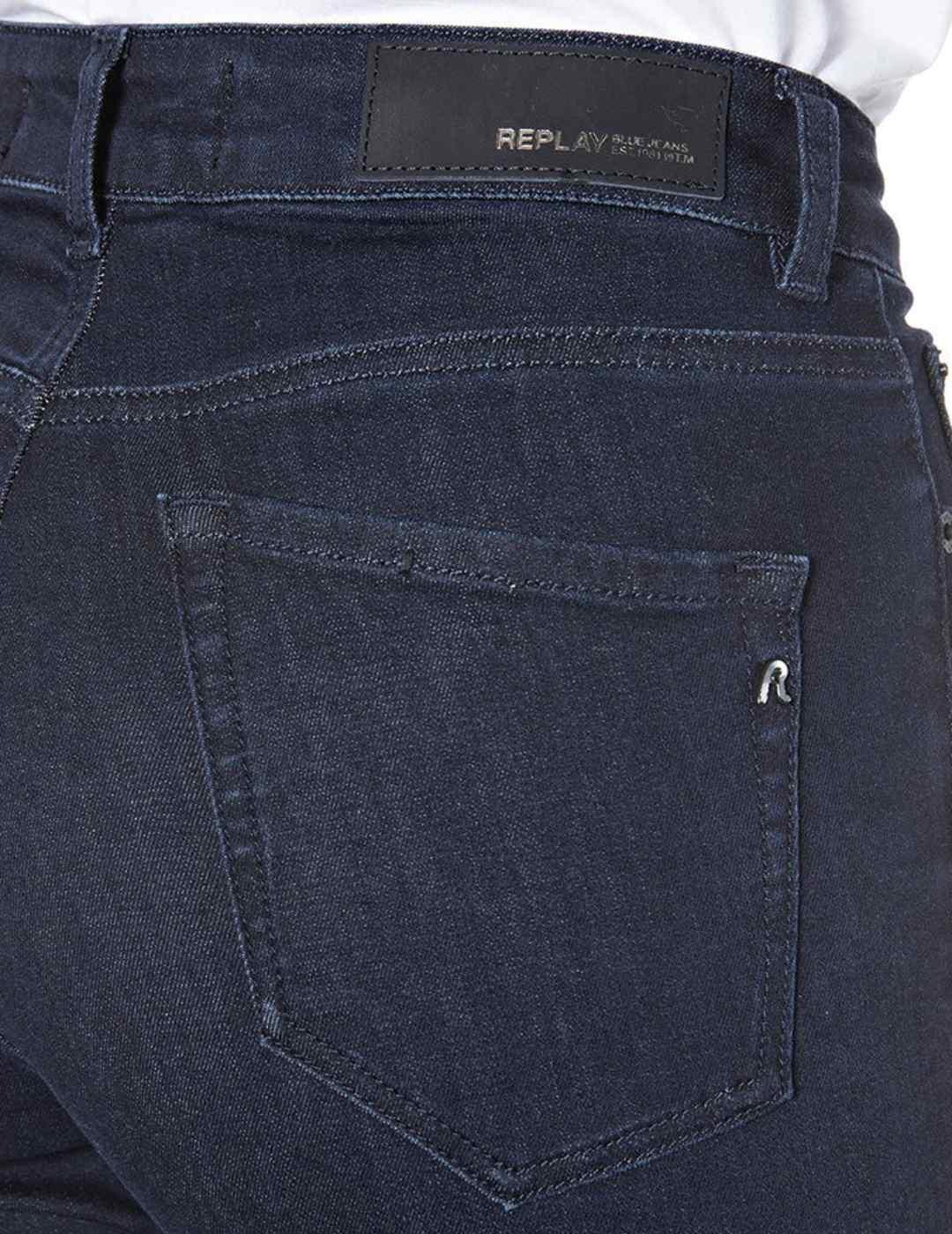 Vaquero Replay modelo Florie slim fit azul oscuro para mujer