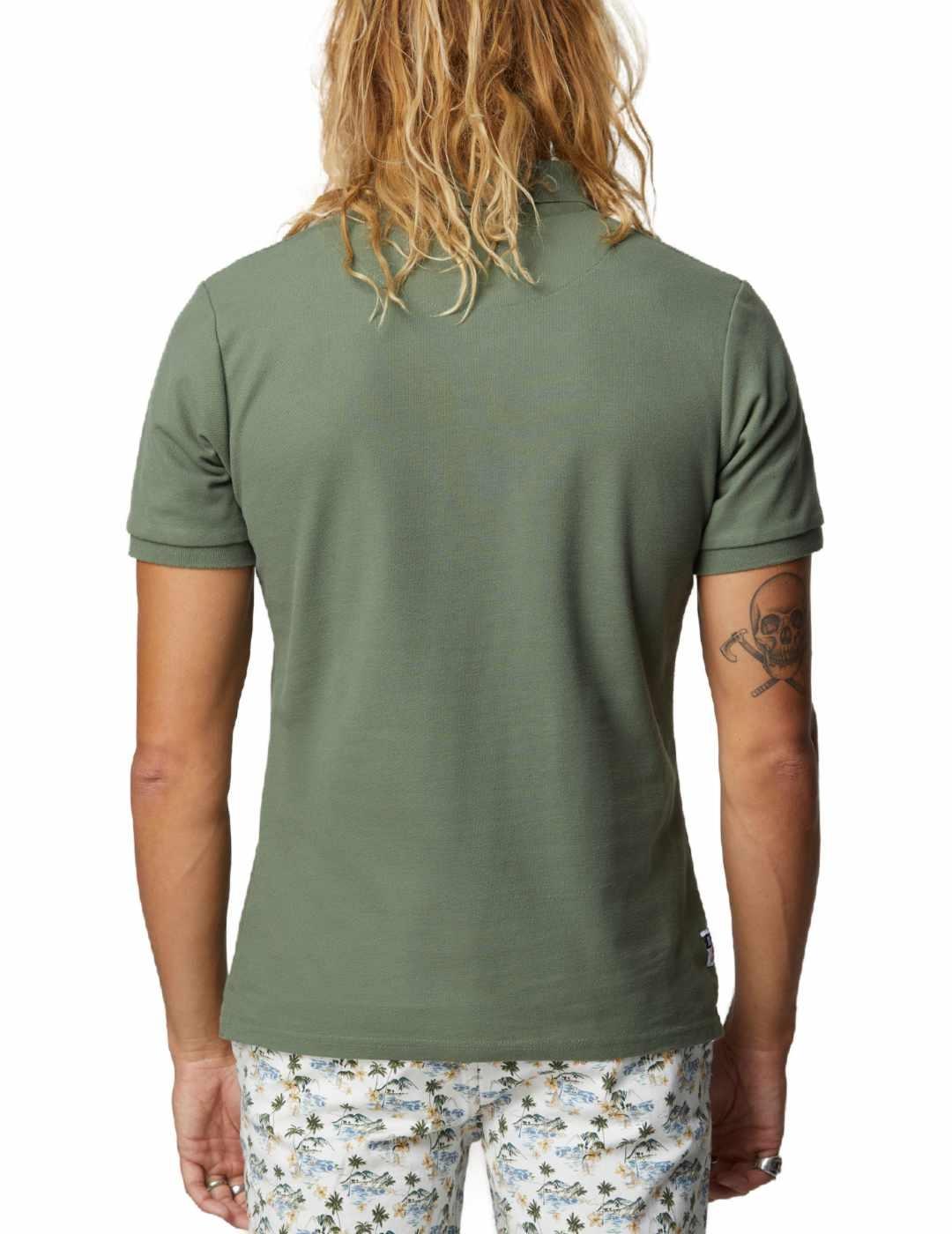 Polo Altona verde oscuro para hombre