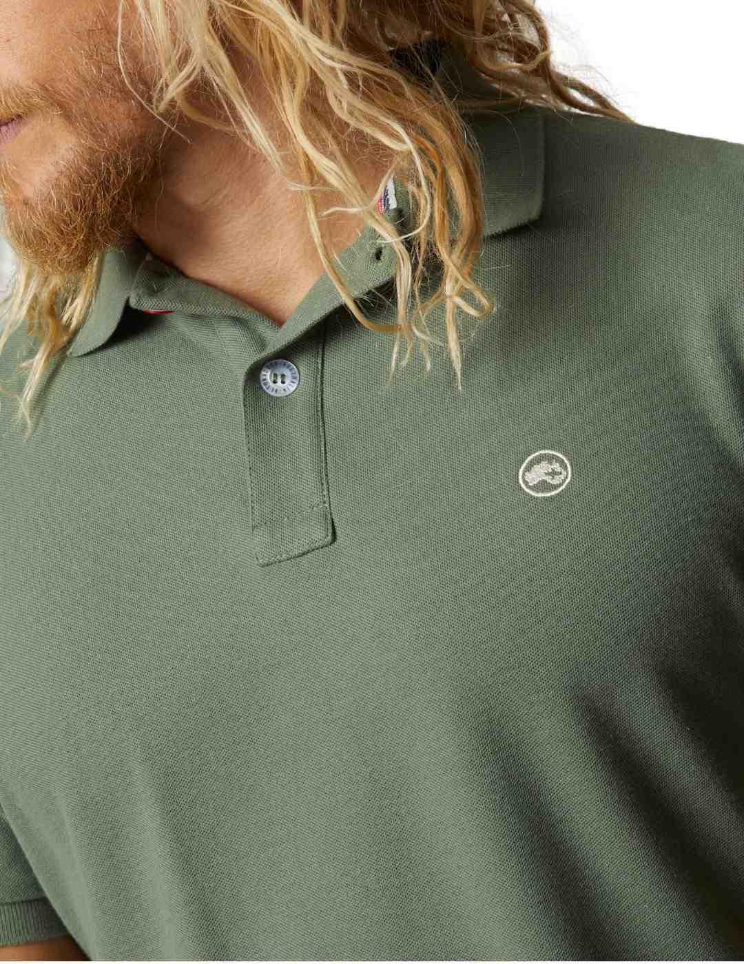 Polo Altona verde oscuro para hombre