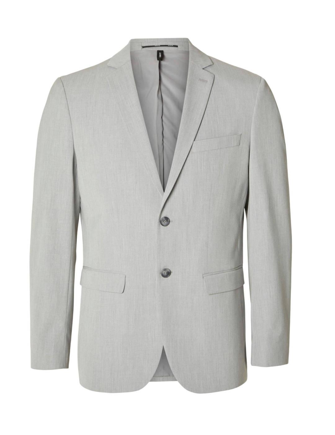 Americana Selected gris claro para hombre