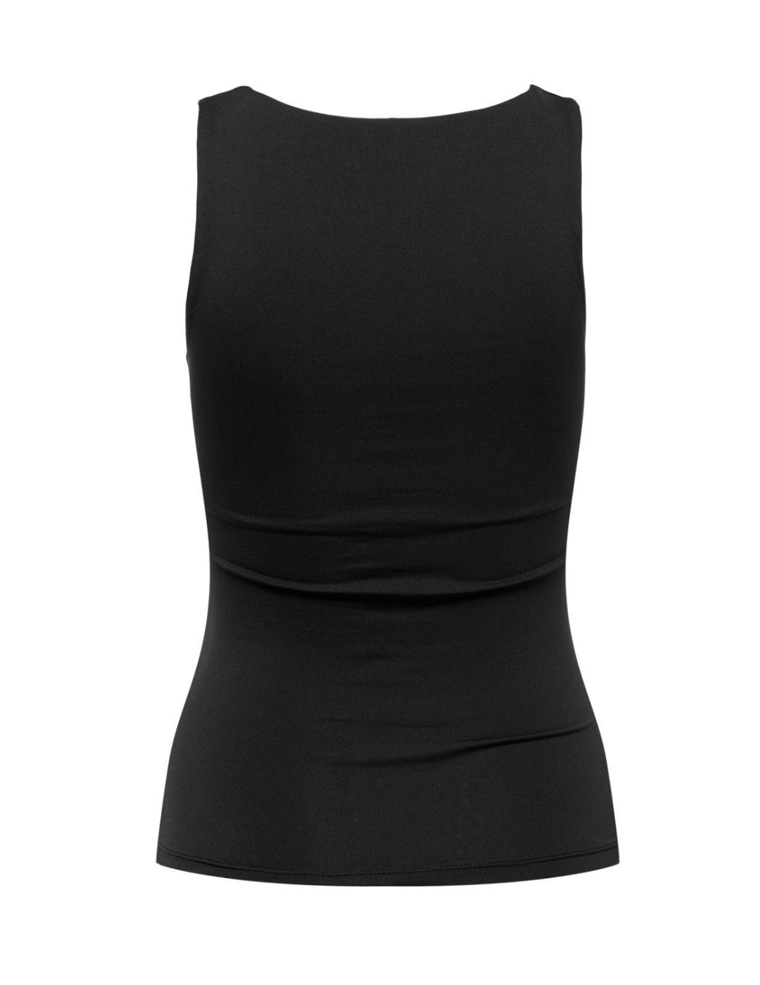 Camiseta Only Lea Noos negro para mujer-