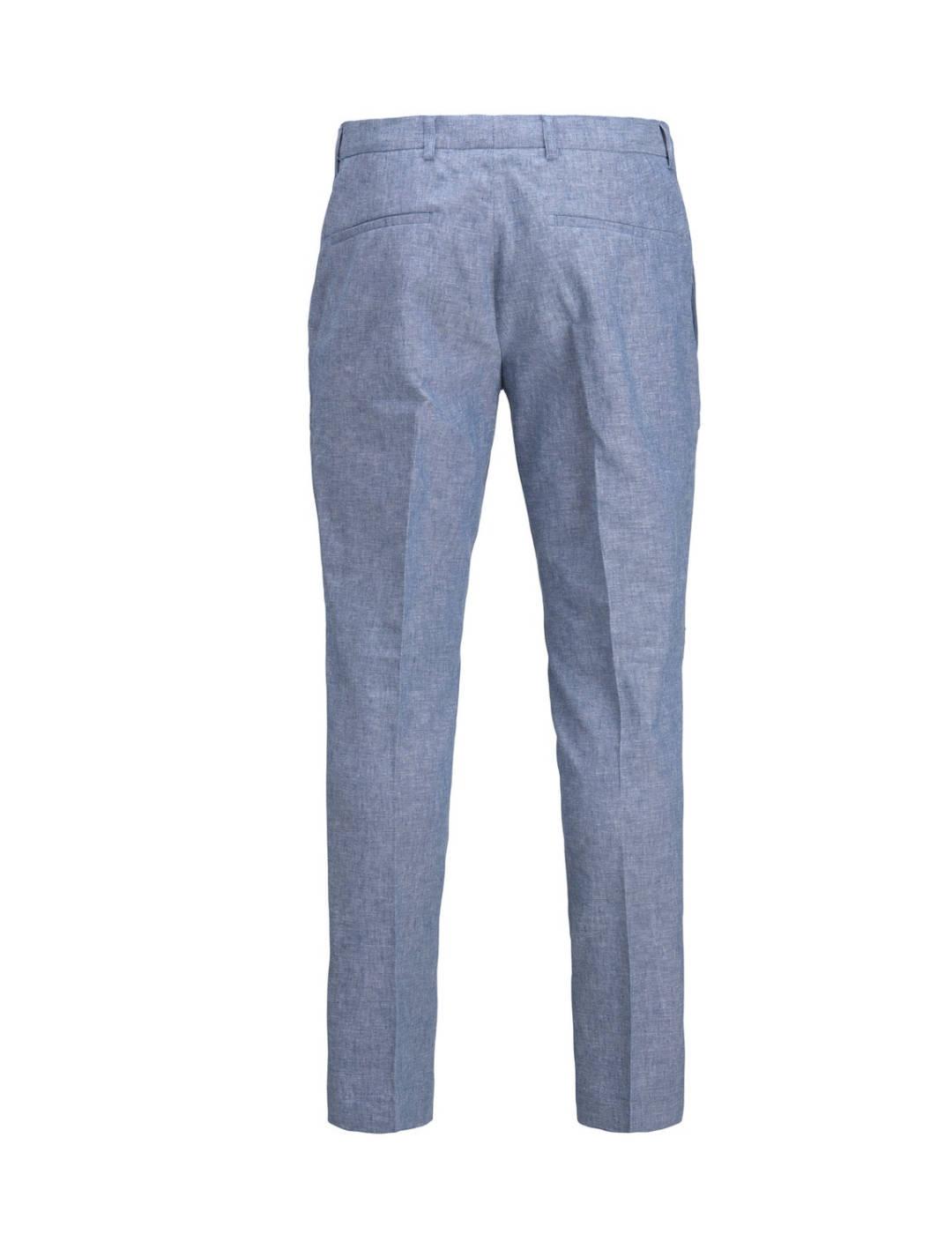 Pantalon Jack&Jones Riviera azul de lino para hombre