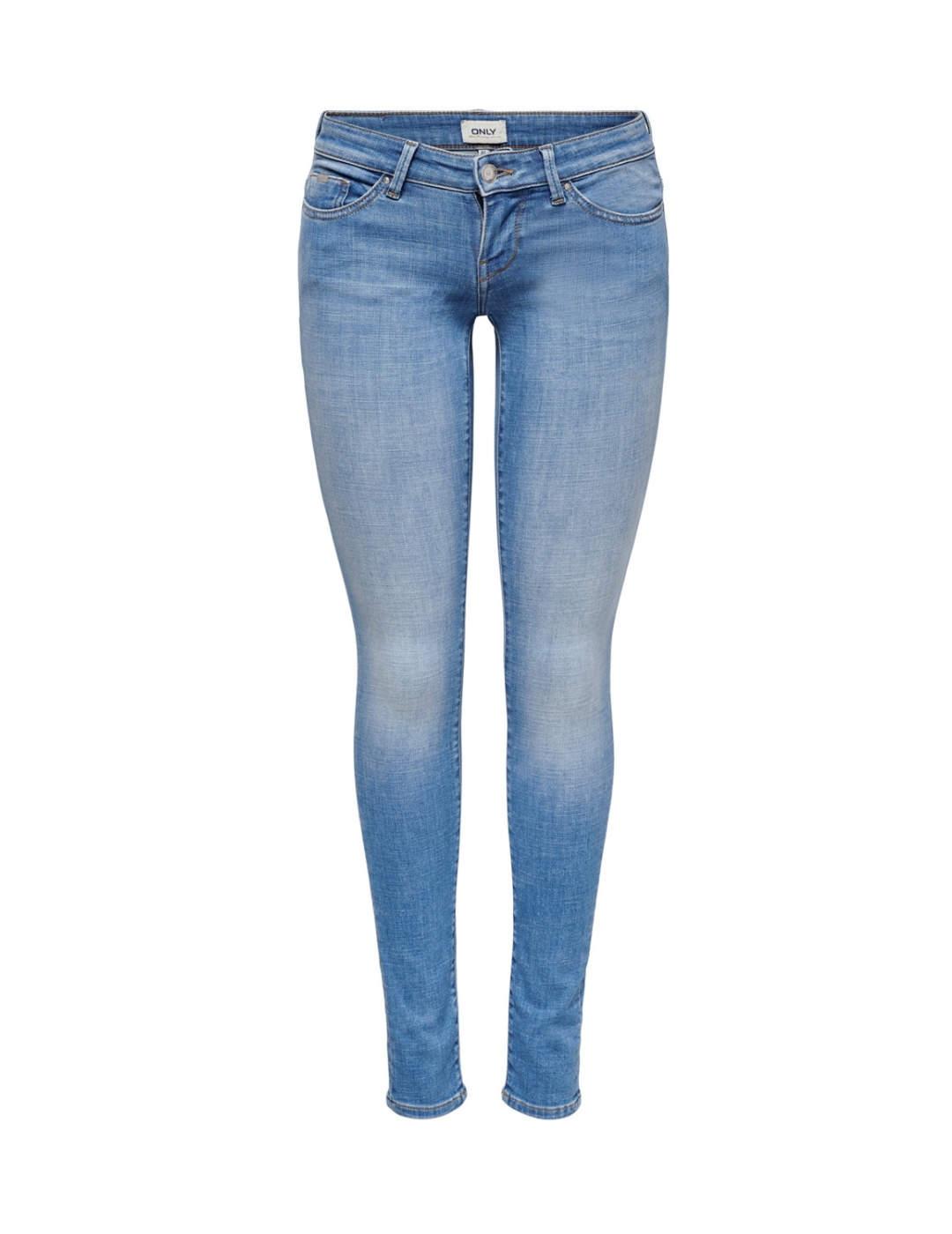 Pantalón vaquero Only Coral azul celeste Skinny para mujer