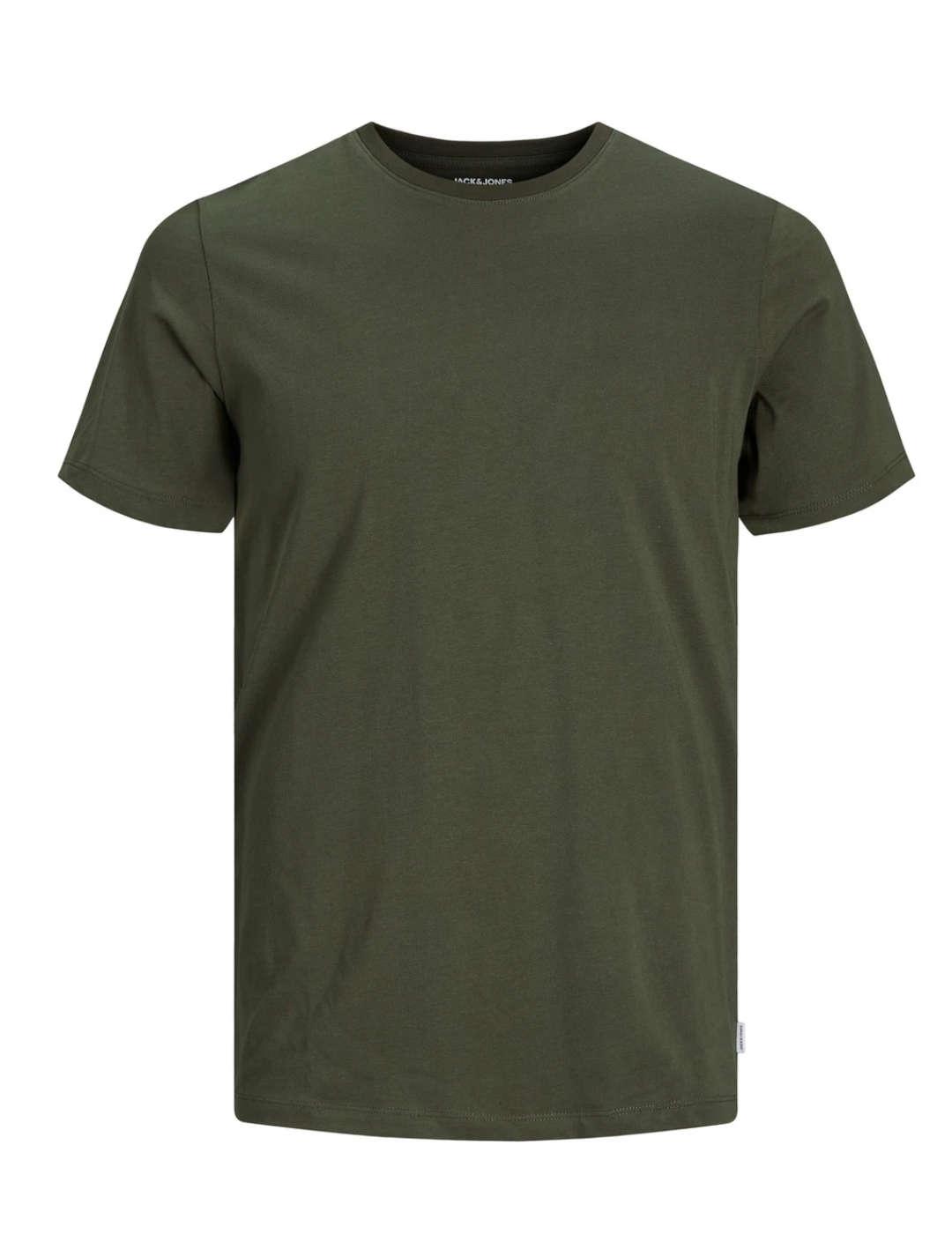 Camiseta Jack&Jones Organic verde manga corta de hombre