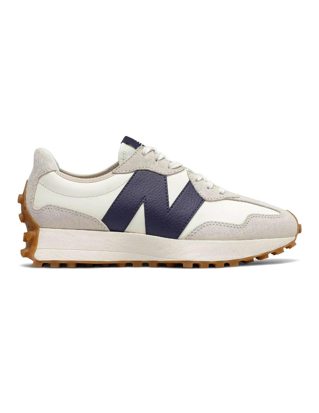 Zapatillas New Balance WS327KB blancas 'N' marino unisex