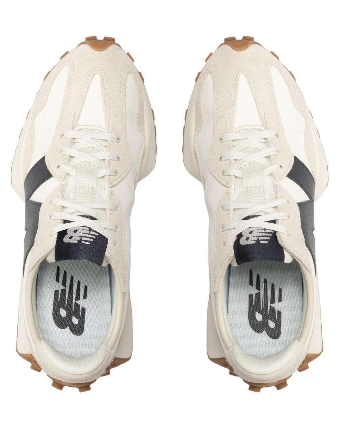 Zapatillas New Balance WS327KB blancas 'N' marino unisex