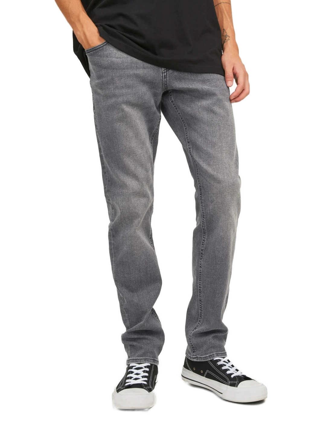 Pantalón vaquero Jack&Jones Glenn gris slim de hombre