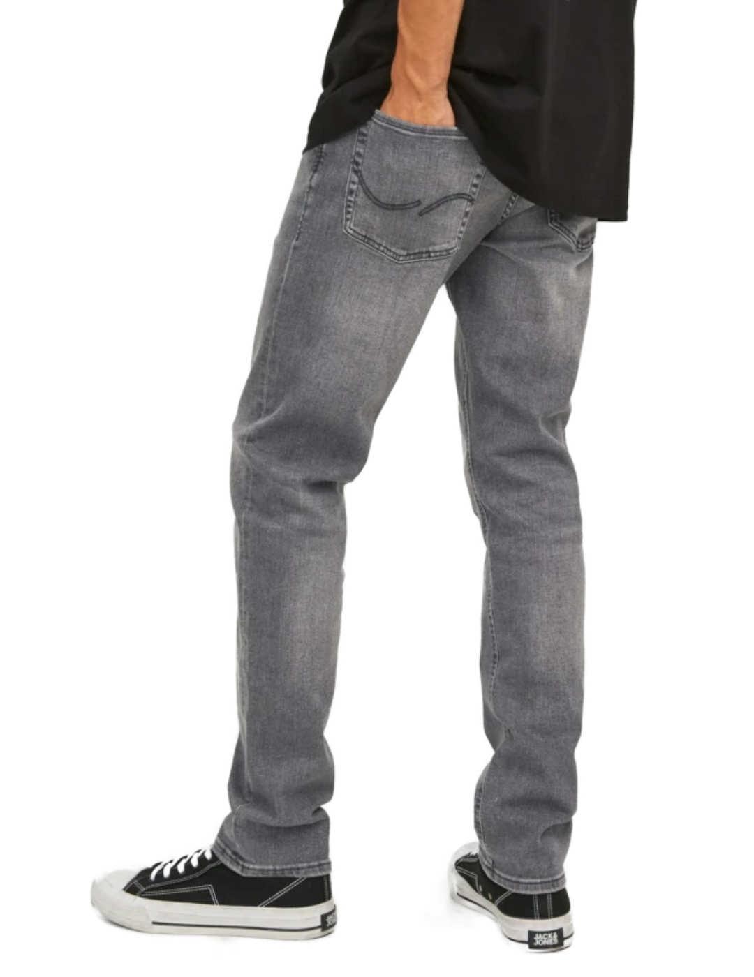 Pantalón vaquero Jack&Jones Glenn gris slim de hombre
