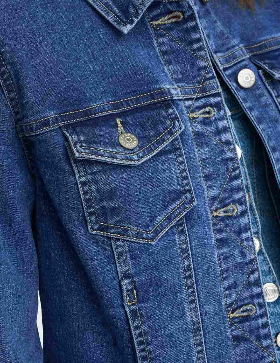 Chaqueta Only vaquera azul medio Regular para mujer