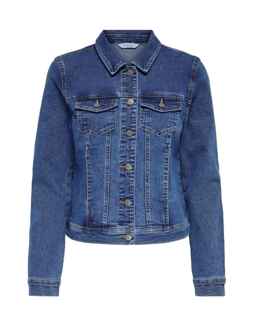 Chaqueta Only vaquera azul medio Regular para mujer