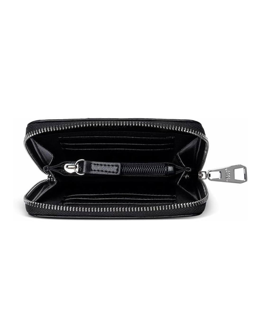 Cartera Replay negra mediana cierre cremallera para mujer