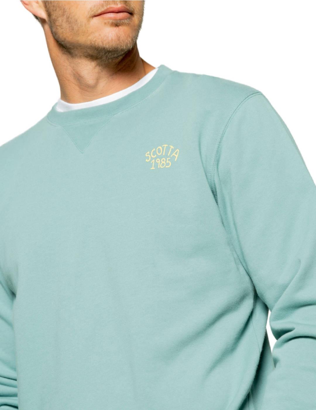 Sudadera Scotta Ranger verde agua sin capucha para hombre