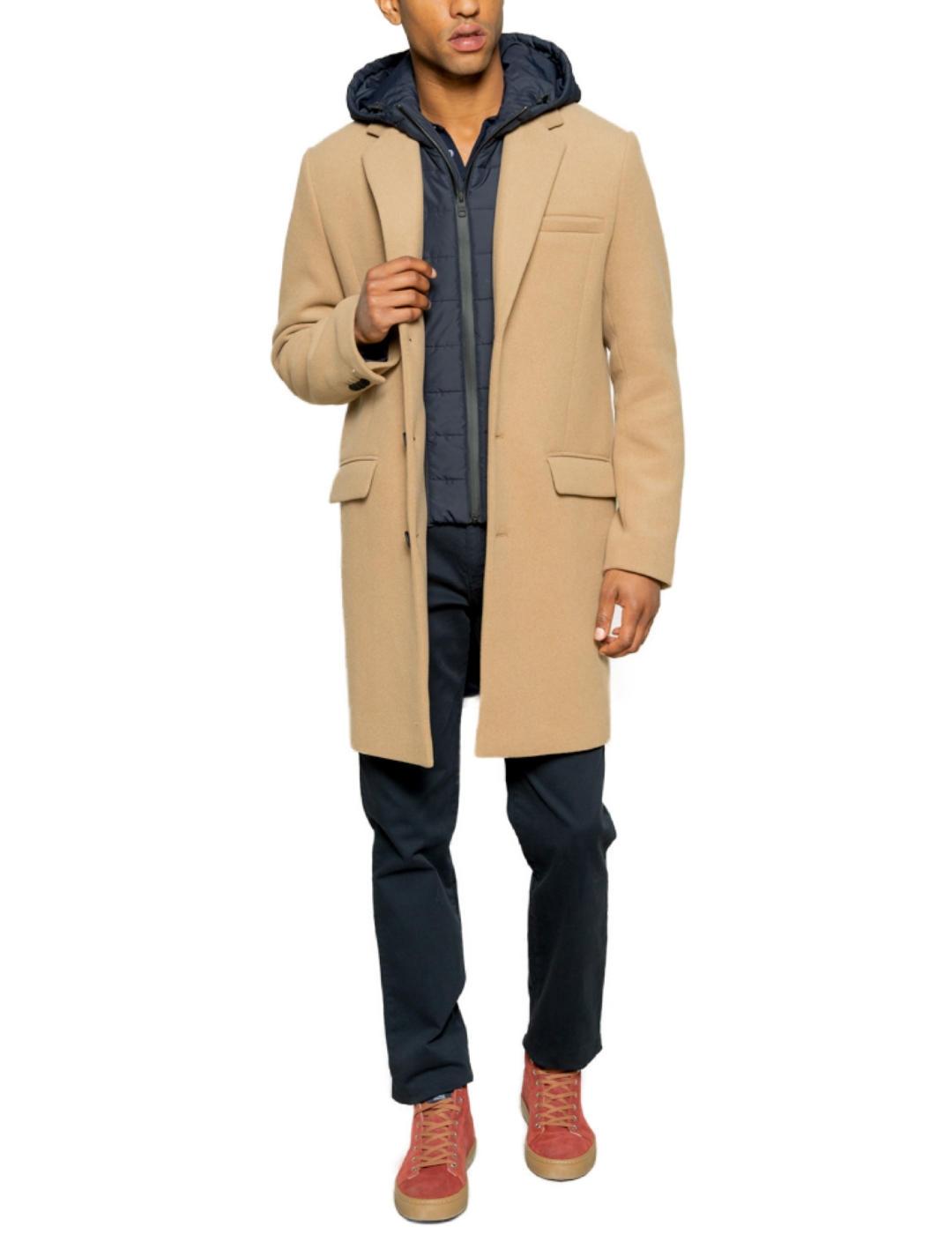 Chaquetón Scotta Woll Premium beige con forro para hombre