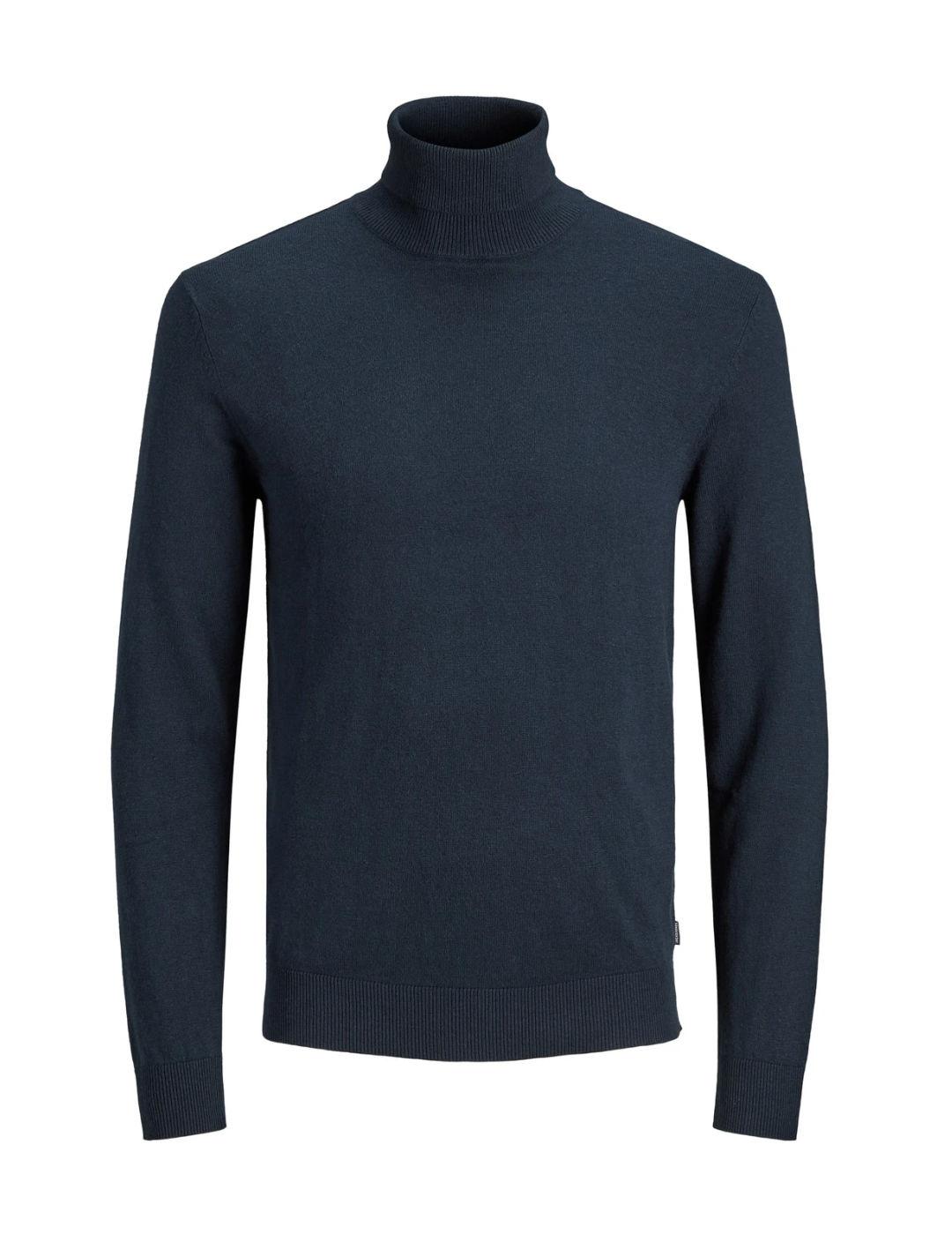 Jersey Jack&Jones Emil de cuello vuelto marino de hombre