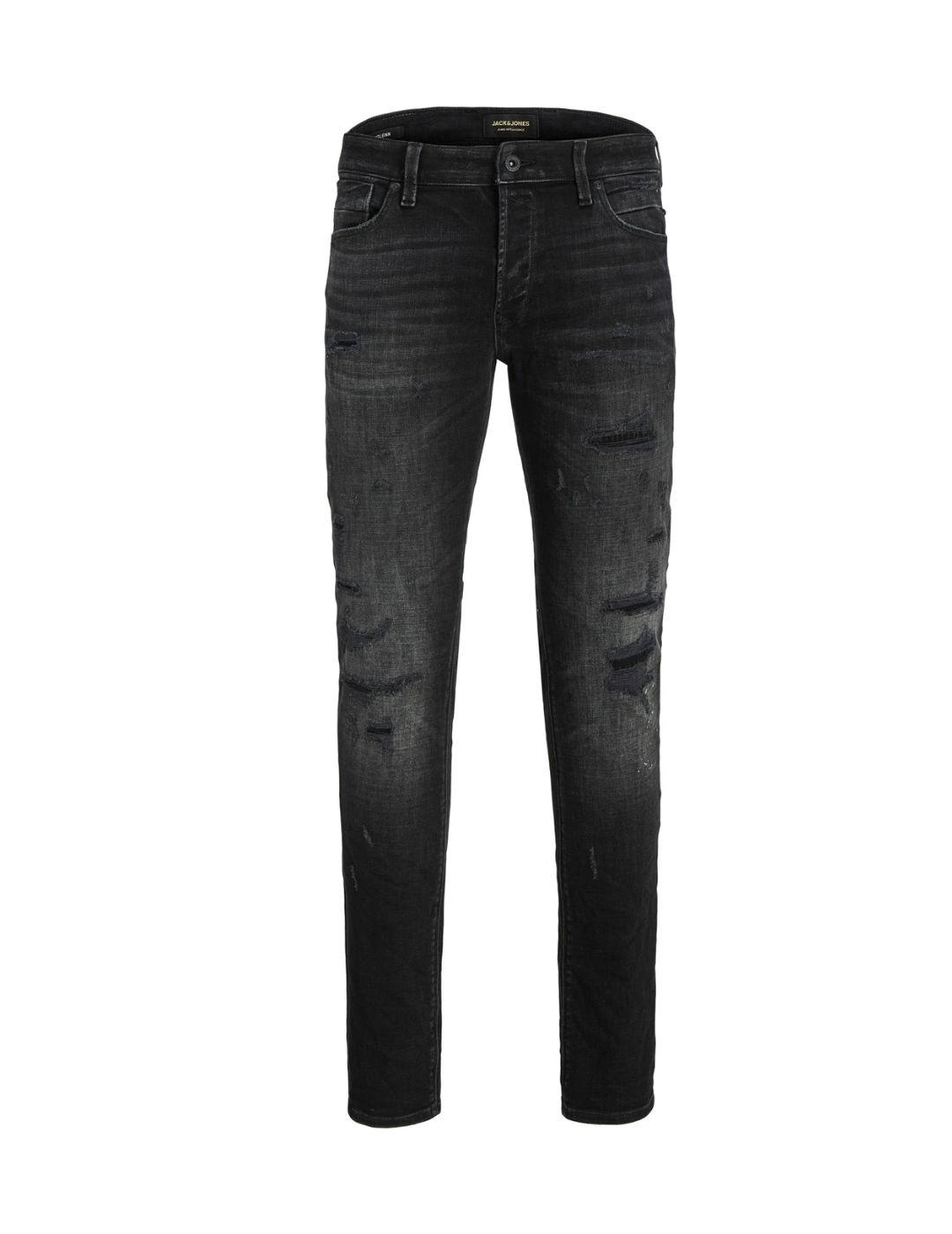 Pantalón vaquero Jack&Jones Glenn negro roto para hombre