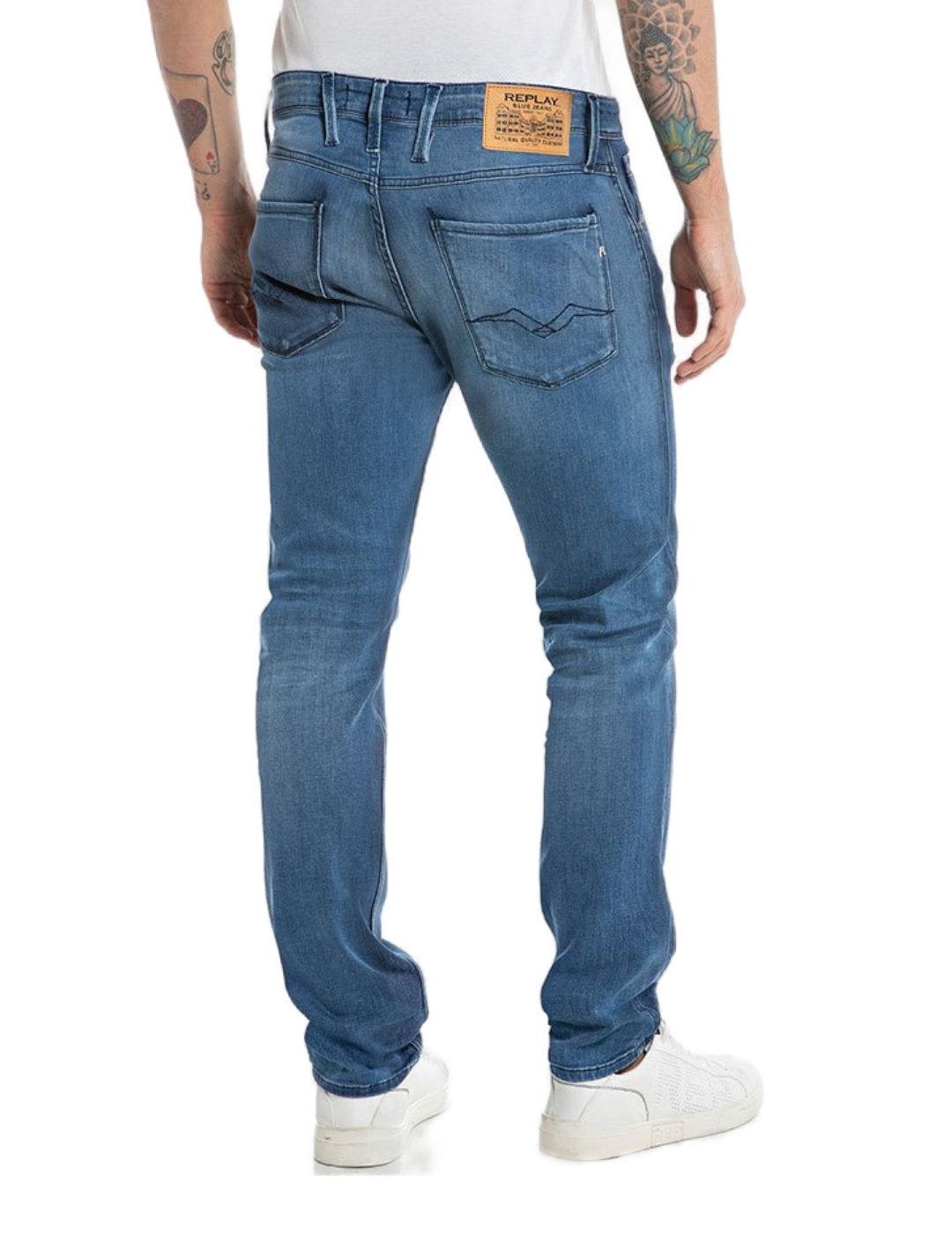 Vaquero Replay Anbass azul medio para hombre