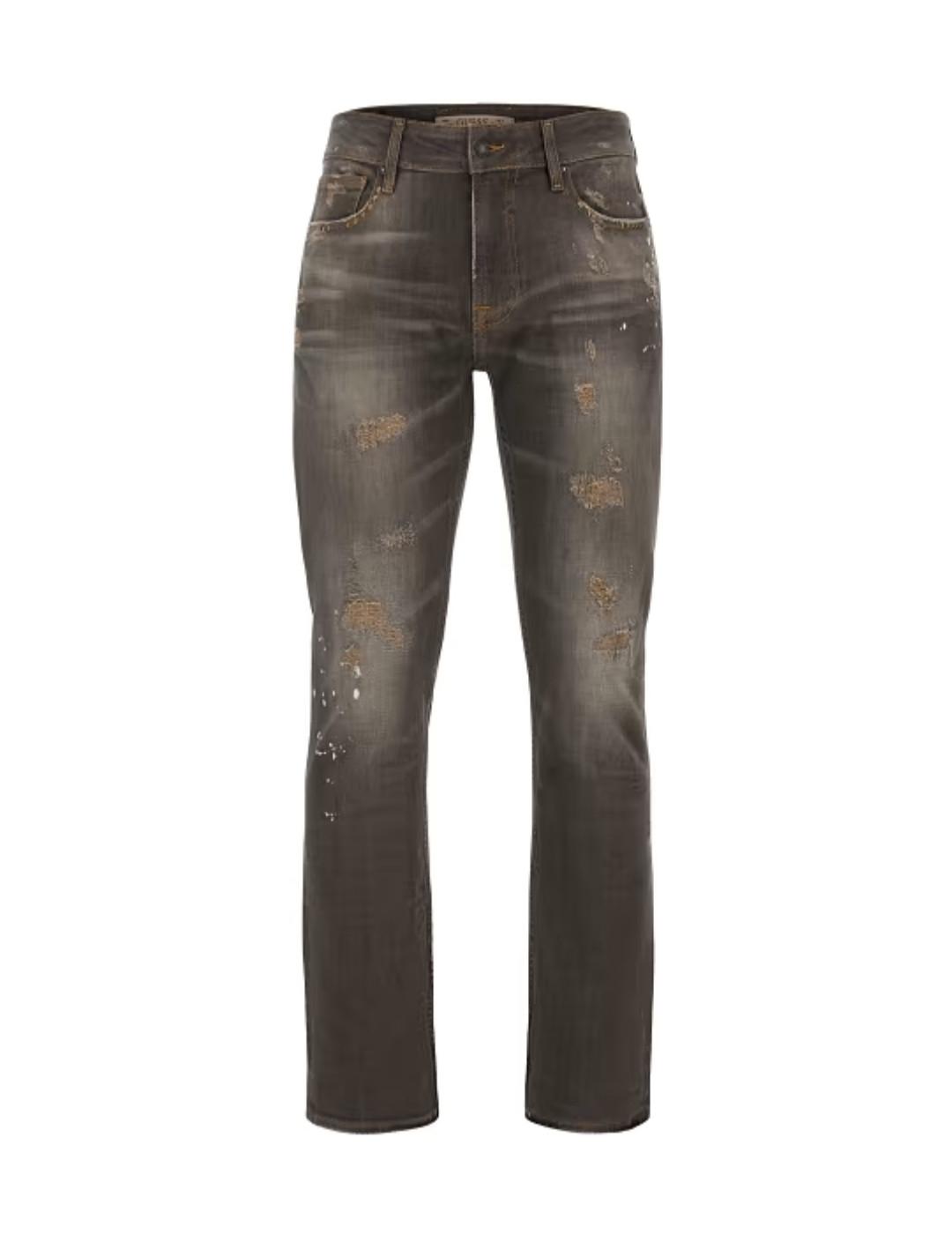 Pantalón vaquero Guess Angels gris gastado para hombre