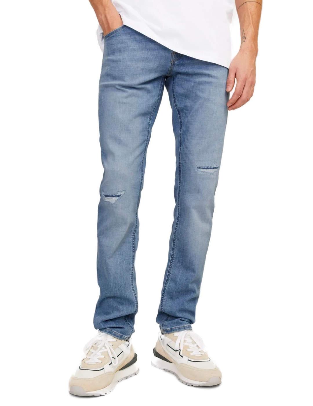 Pantalón vaquero Jack/df01Jones Glenn slim azul claro hombre