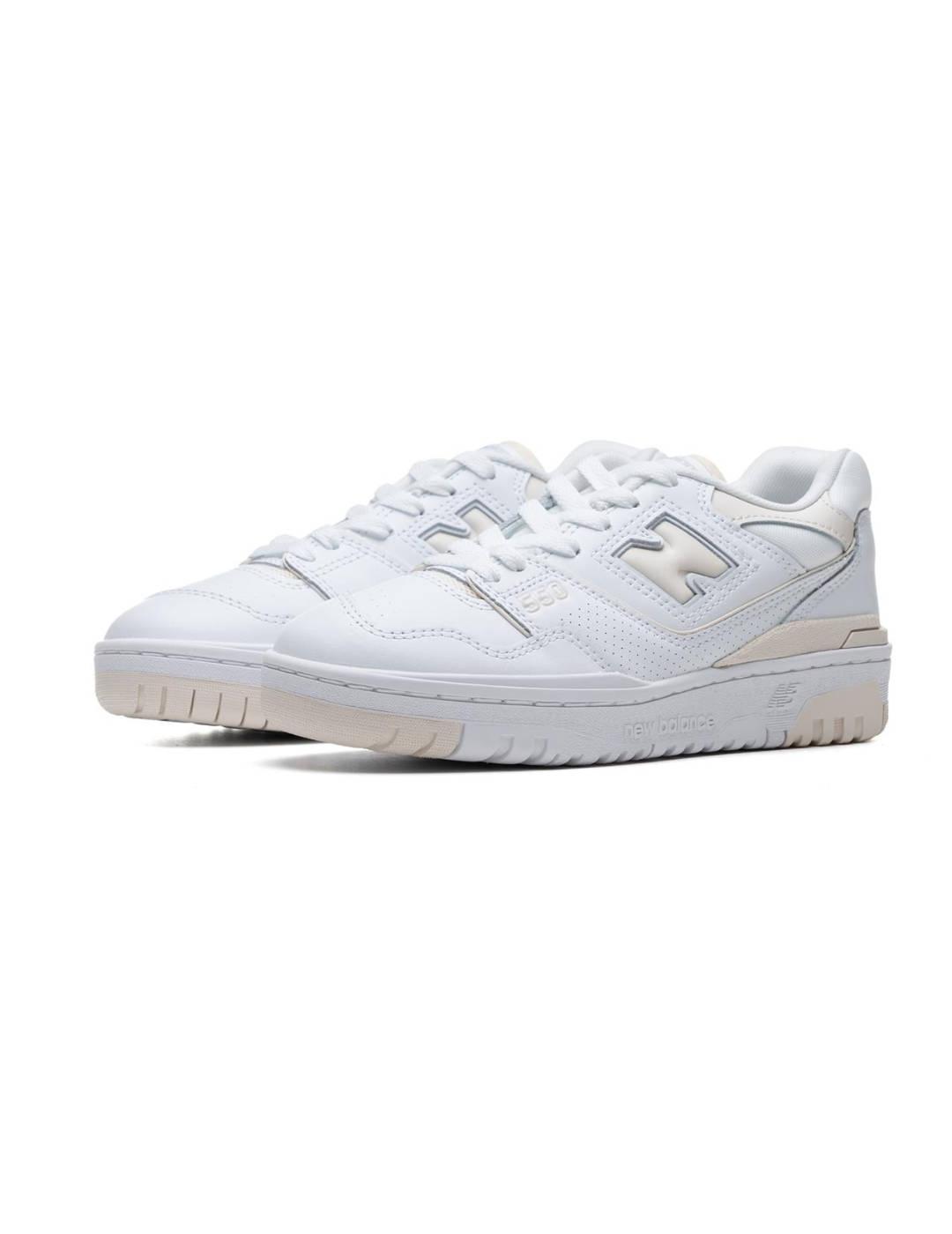 Zapatillas New Balance w550 blanca y beige para mujer