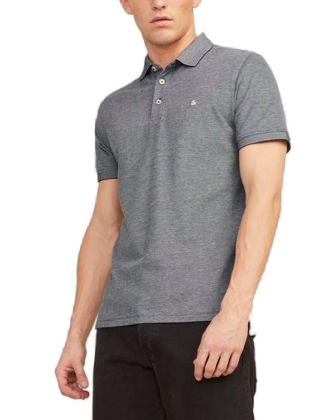 Polo Jack&Jones Paulos gris manga corta de hombre