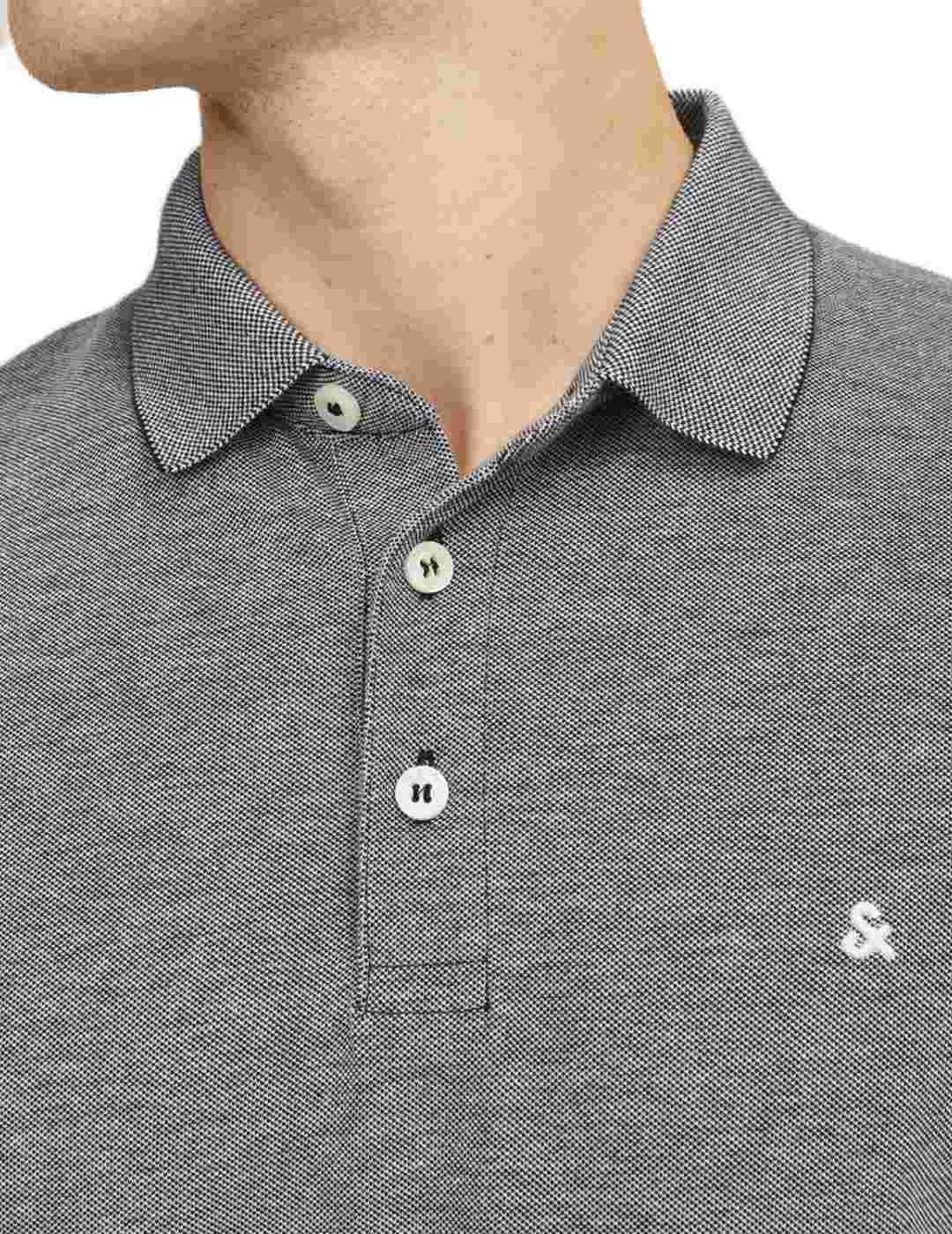 Polo Jack&Jones Paulos gris manga corta de hombre