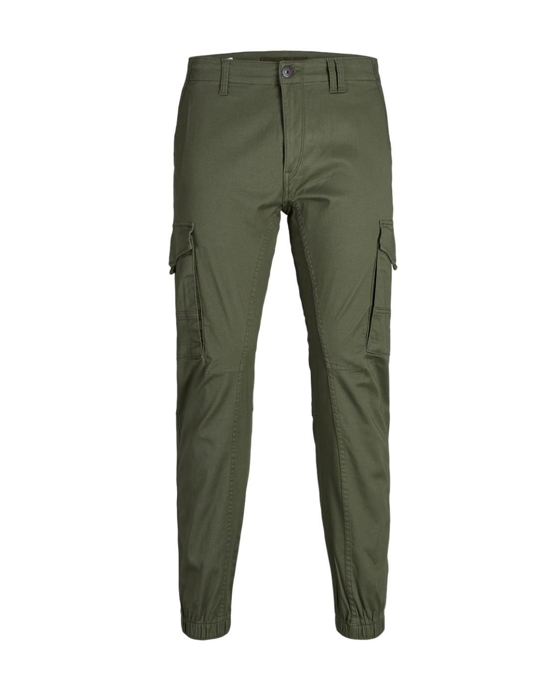 Pantalón Jack&Jones Paul cargo verde militar para hombre