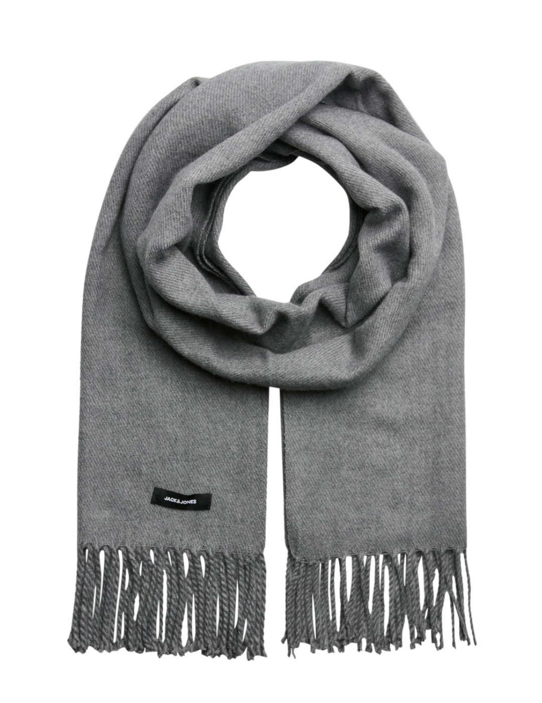 BufandaJack&Jones Solid gris de punto para hombre