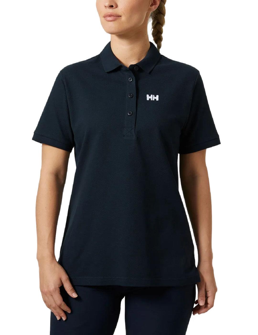 Polo Helly Hansen Pier azul marino manga corta para mujer