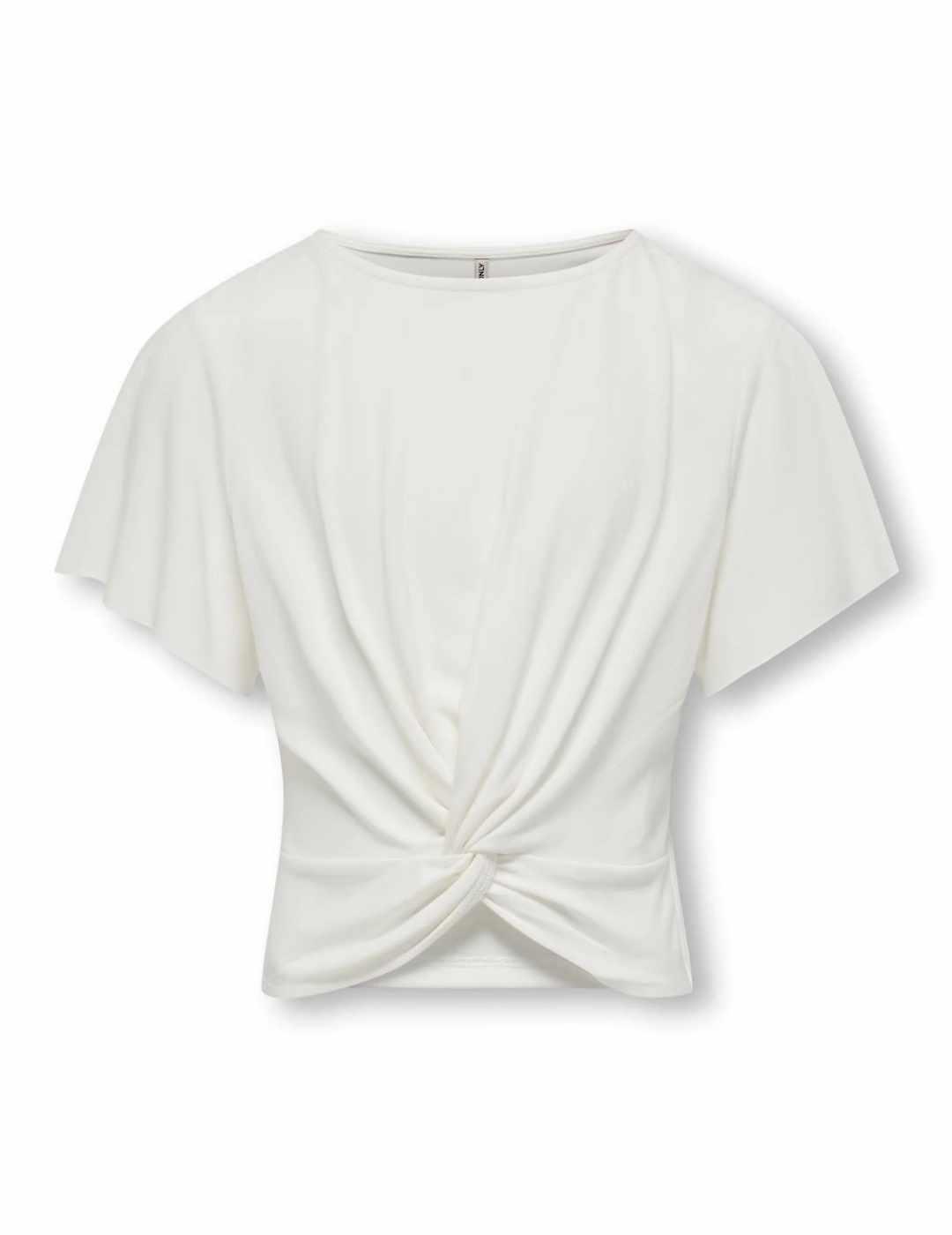 Top Only Kids Pam blanco manga corta para niña