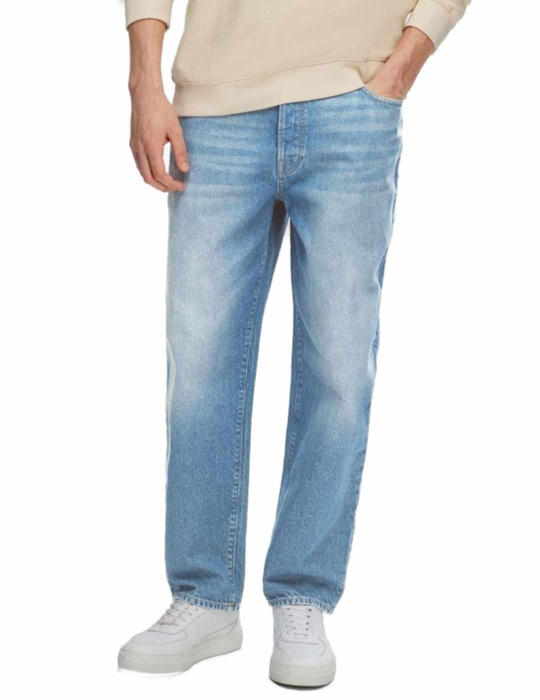 Pantalón vaquero Selected Barrel azul claro para hombre