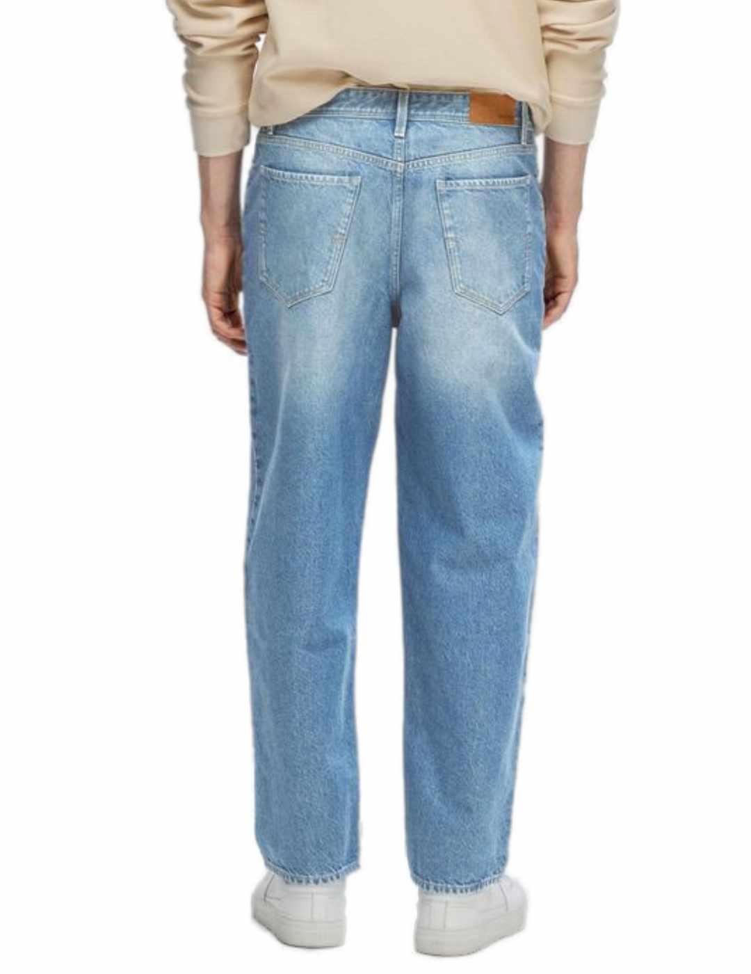 Pantalón vaquero Selected Barrel azul claro para hombre