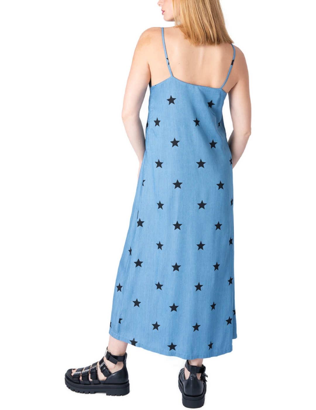 Vestido Animosa estrellas vaquero tirantes para mujer