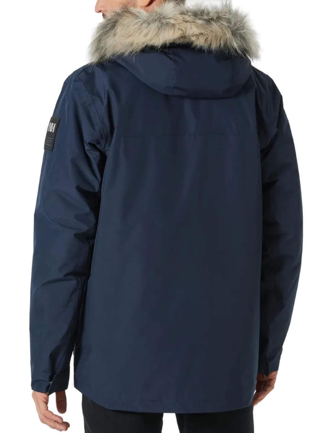 Parka Helly Hansen Coastal capucha ajustable marino hombre