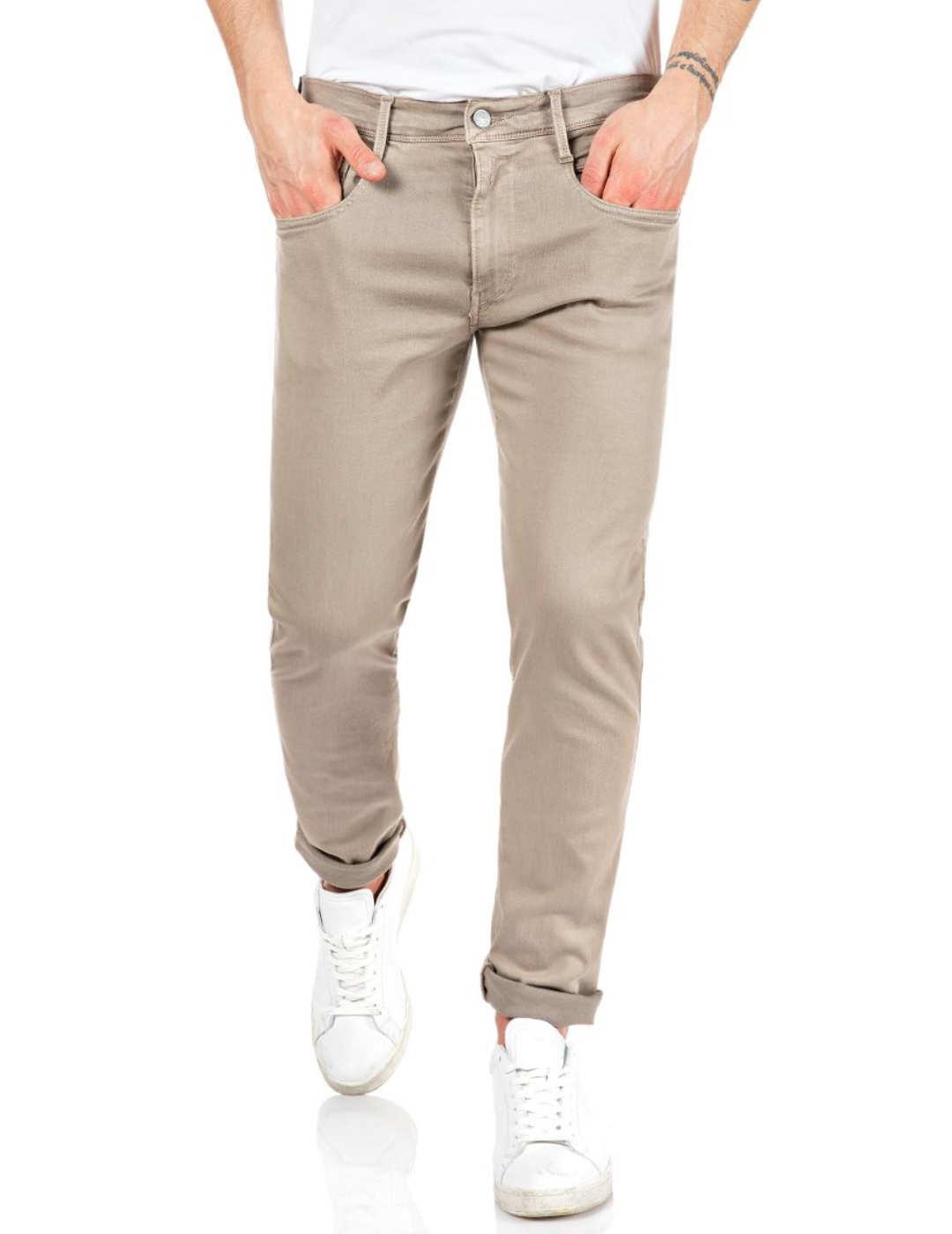 Vaquero Replay Ambass beige para hombre-&