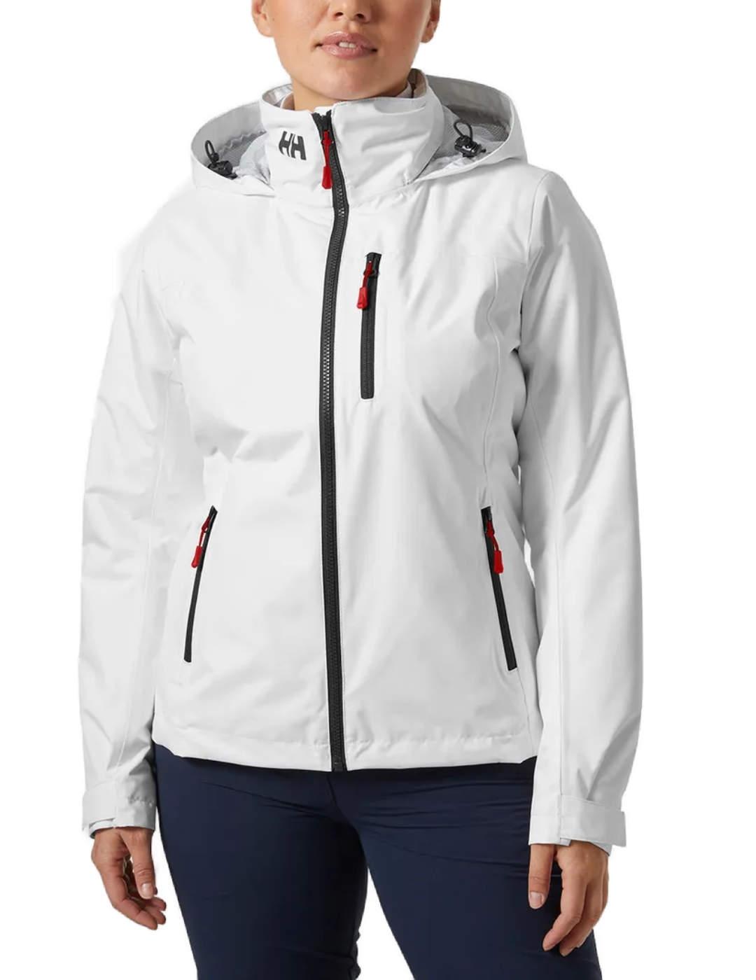 Chaqueta impermeable Helly Hansen hooded blanco de mujer