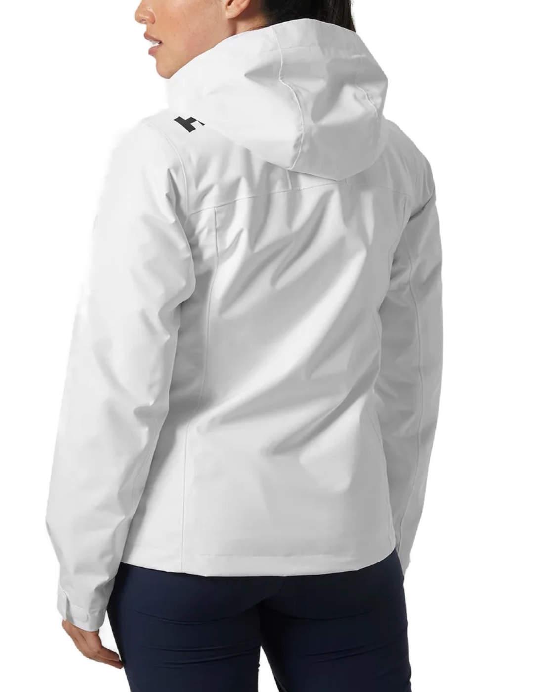 Chaqueta impermeable Helly Hansen hooded blanco de mujer