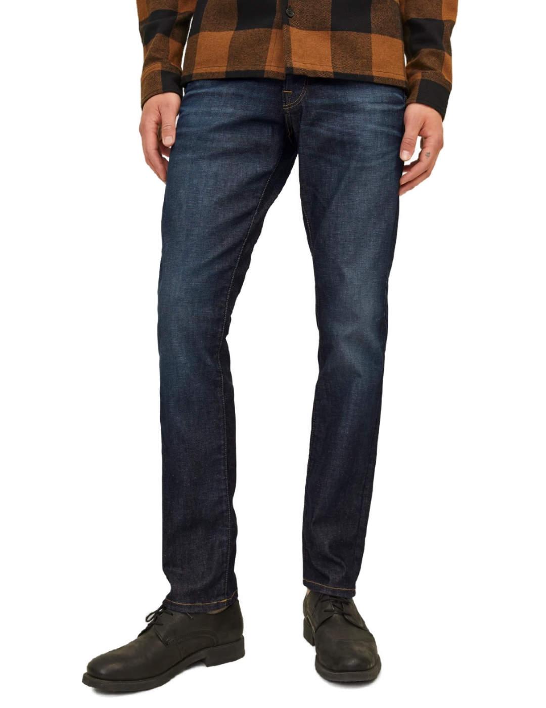 Pantalón vaquero Jack&Jones Glenn marino para hombre