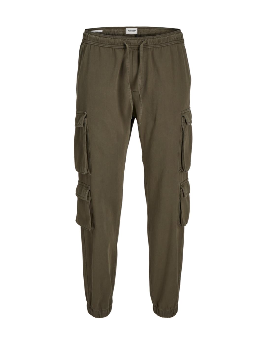 Pantalón cargo Jack&Jones Bill verde oscuro para hombre