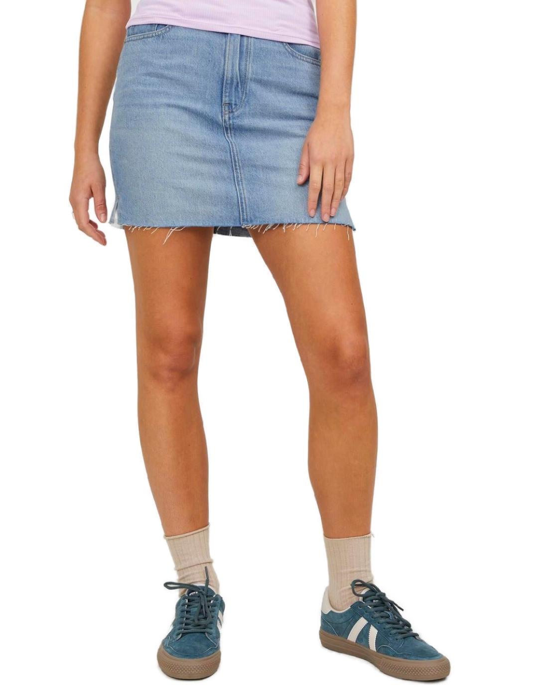 Falda corta vaquera JJXX Aura denim azul para mujer