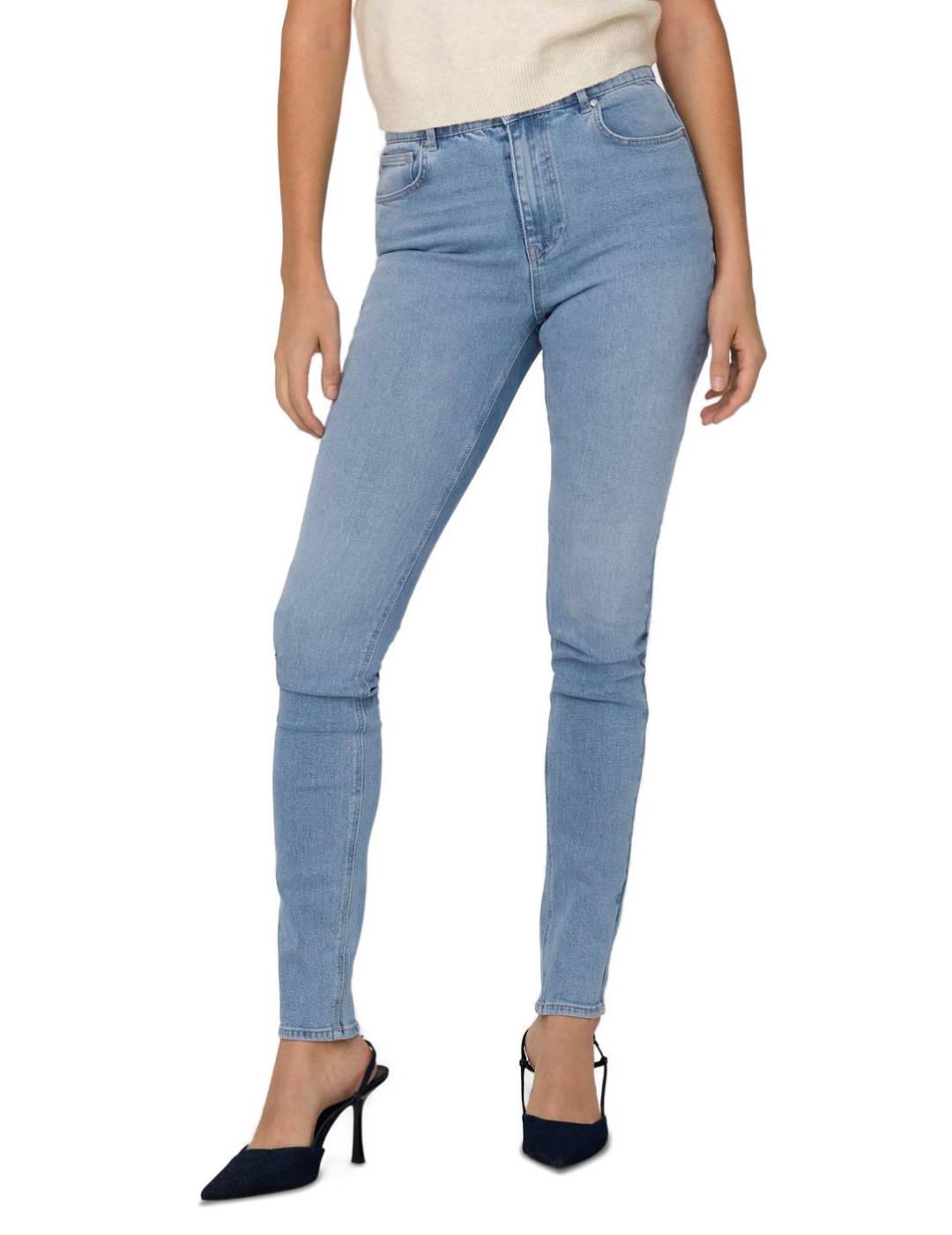 Pantalón vaquero Only Druna azul skinny para mujer
