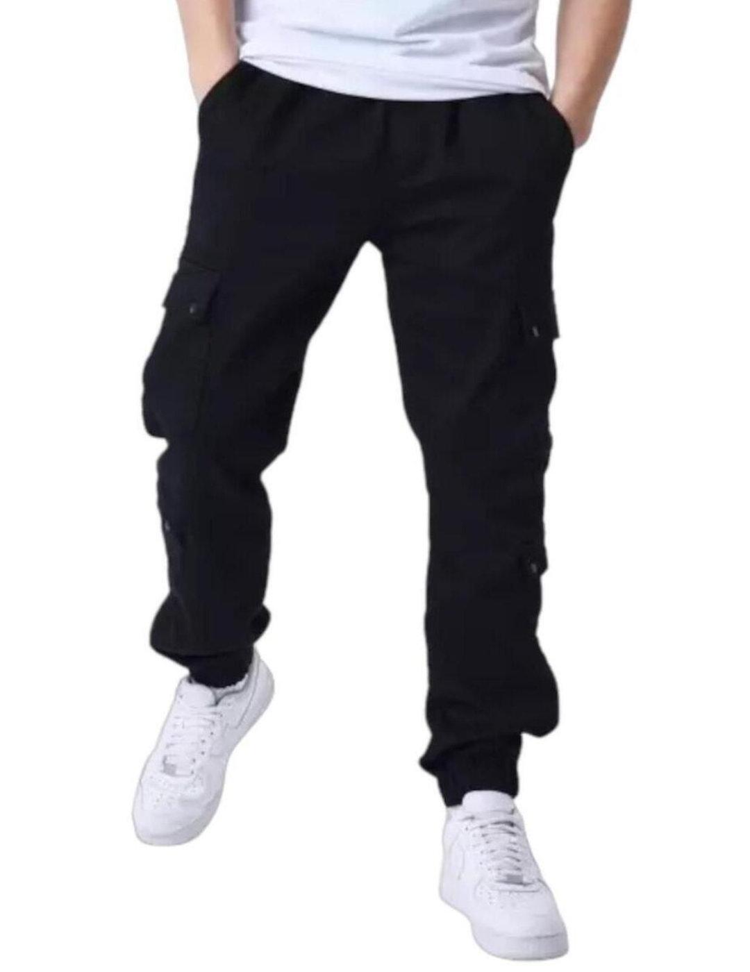 Patnalón cargo ProjectxParis negro doble bolsillo de hombre