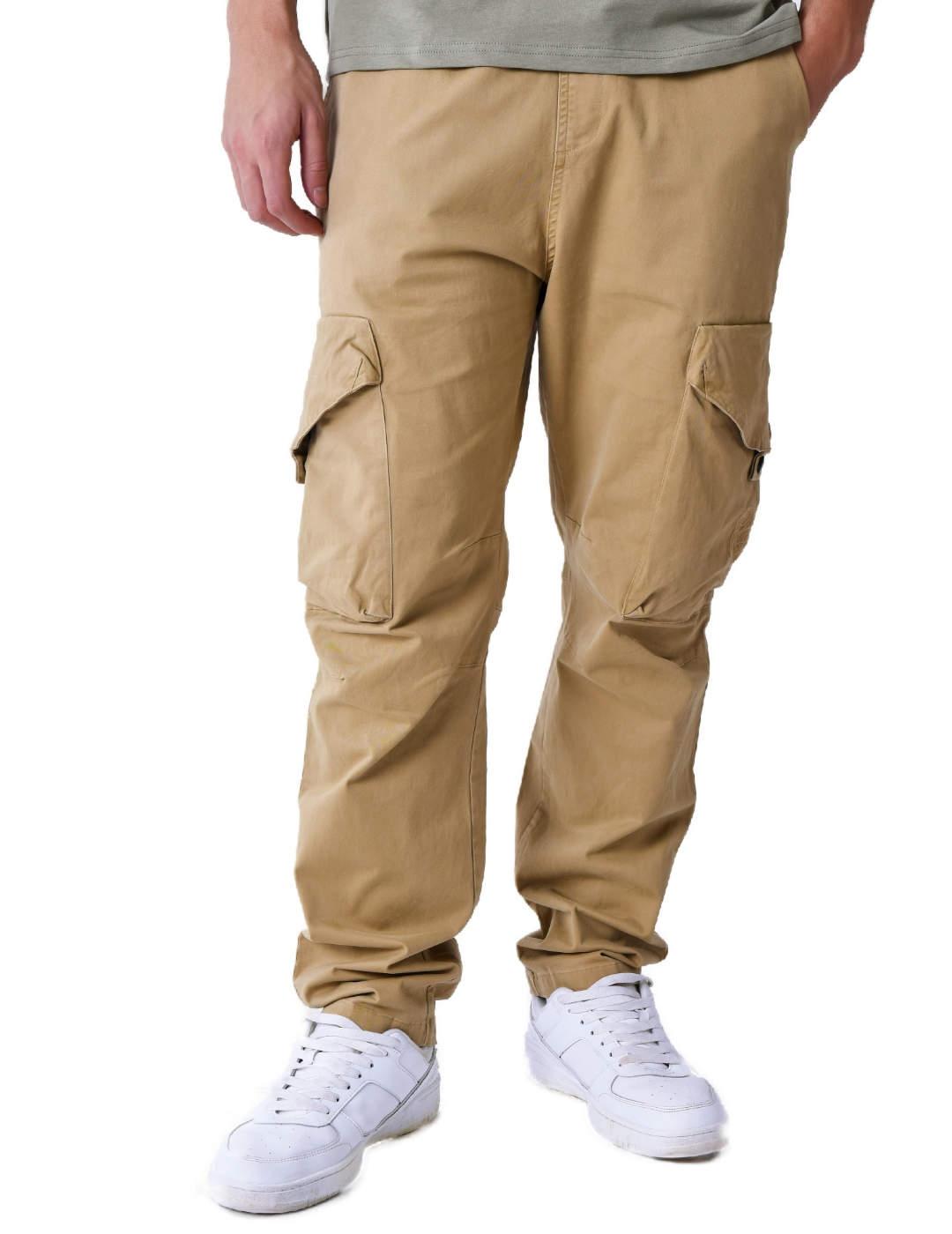 Pantalón cargo ProjectxParis camel  slim para hombre