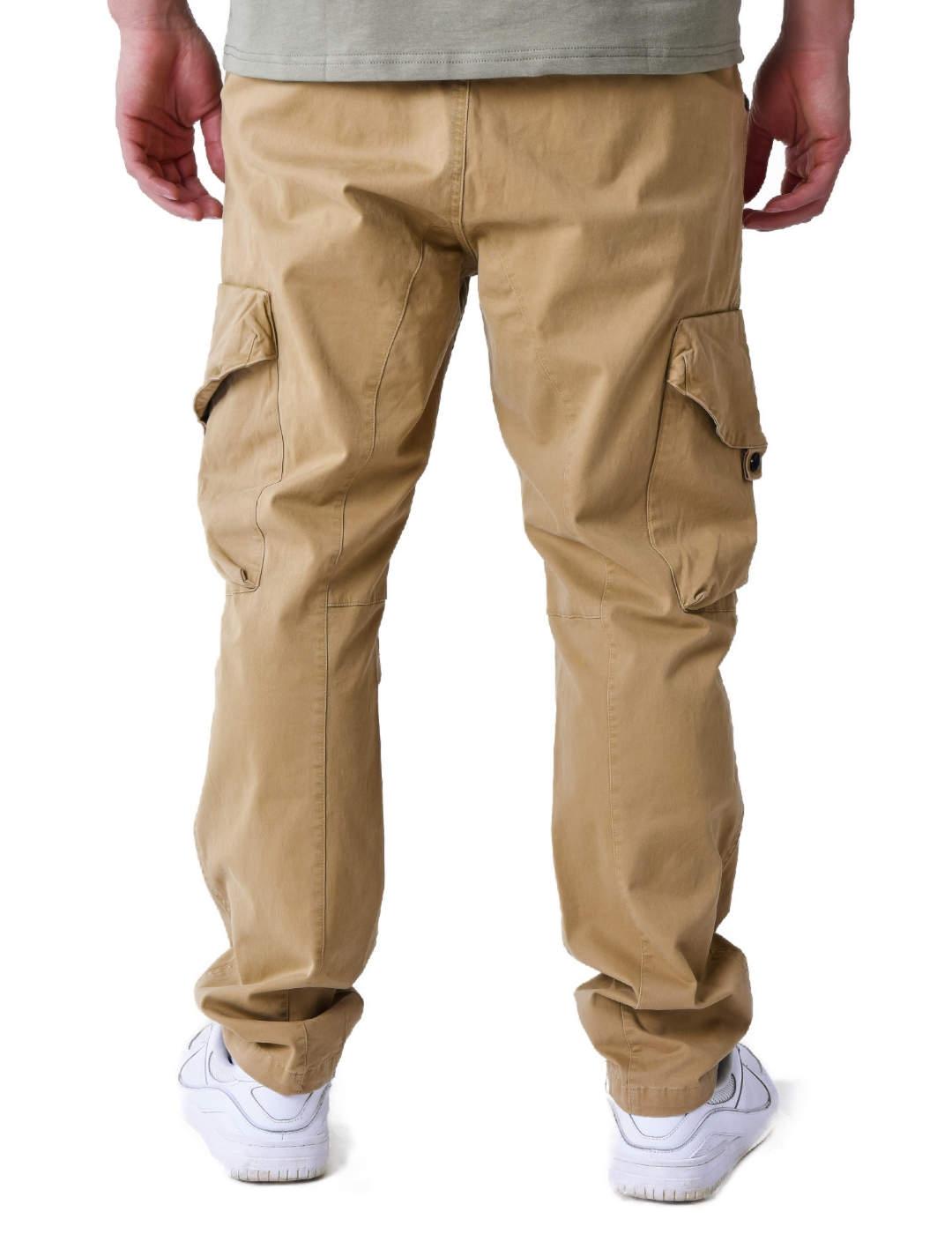 Pantalón cargo ProjectxParis camel  slim para hombre